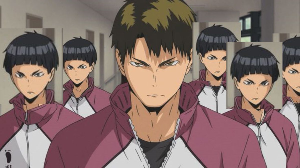 I think everyone on Shiratorzawa is named Shirabu with Goshiki's face