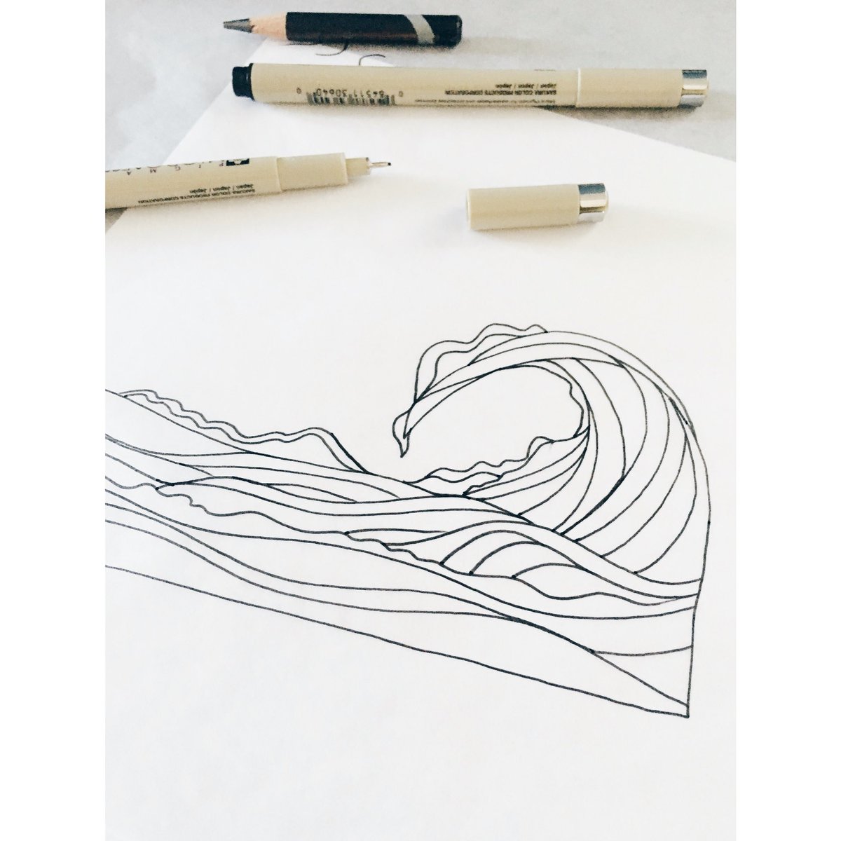 Waving bye to the holiday weekend like.... #penillustration #illustration #ink #graphicdesign #kovaafierce #micron