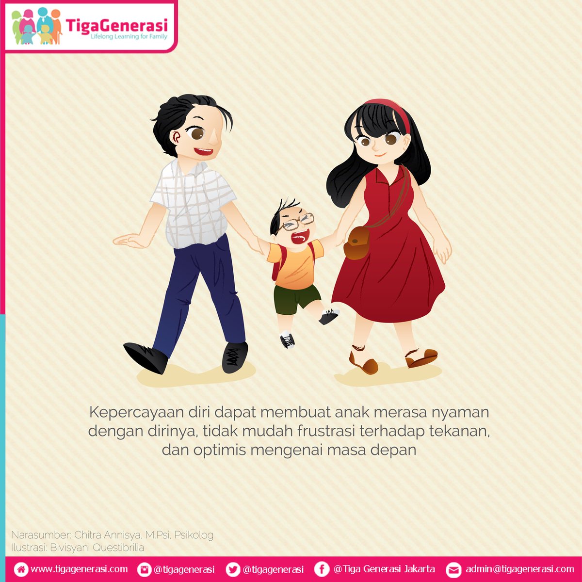 Percaya diri membuat anak merasa aman bereksplorasi di lingkungannya