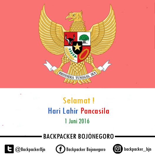 BackpackerBjn's tweet photo. SELAMAT HARI LAHIR PANCASILA 2016
#backpackerbojonegoro #backpacker #salamlestariNyell #HariPancasila #pancasila https://t.co/rQVS7uQzmS