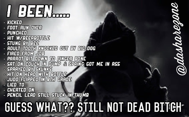 SORRY... I LIVED BITCH