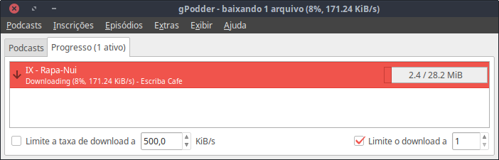 diegoboot's tweet photo. Depois de baixar toda minha lista de #podcast's no #gPodder eu vou de @escribacafe https://t.co/a2mRZ80rSf