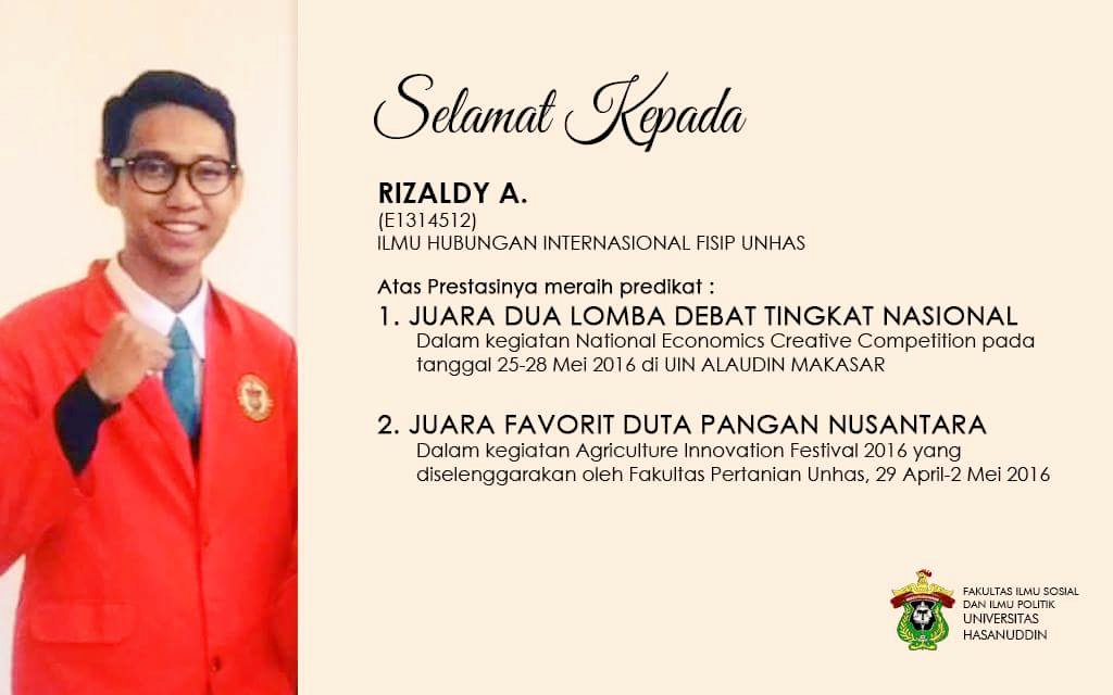 Selamat kepada <a href="/rizaldyali/">Rizal</a>...
Sukses selalu dan tetap rendah hati..