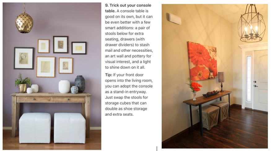 ADDiscovery's tweet photo. 1 of 15 decorating mistakes according to Houzz w/ an example of one of our console set ups.https://t.co/Fds6mcEuD2 https://t.co/ivdQA8Flkr