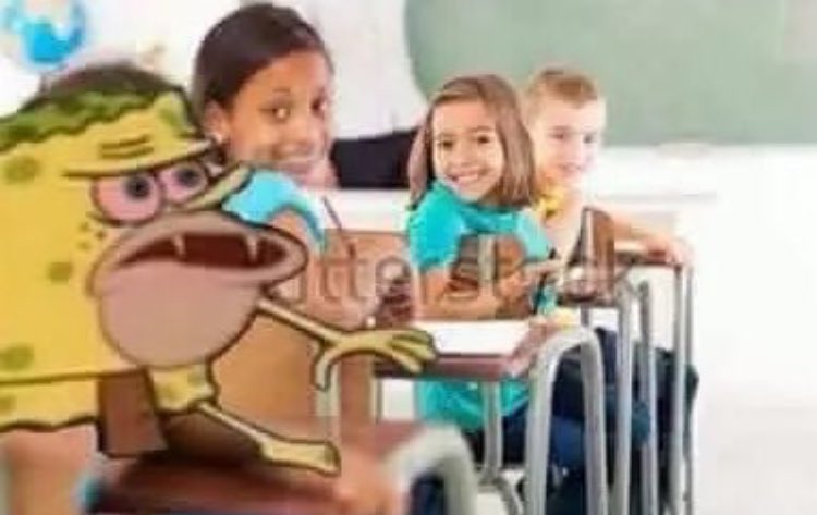 When u come back from smoking weed in the bathroom and the teacher says "damn it smells loud af in here"