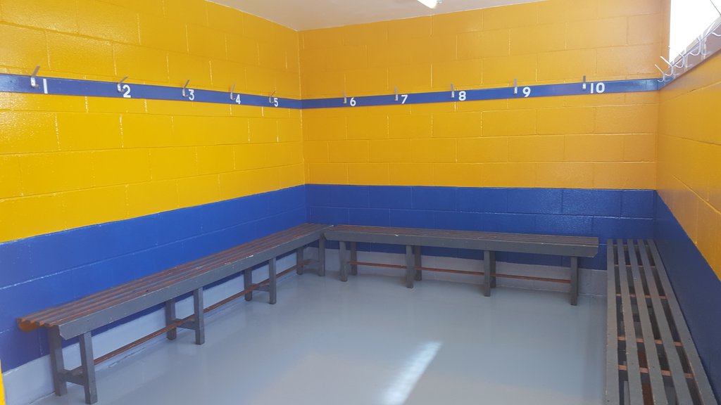 Jonkitman1's tweet photo. Painting both dressing rooms and officials room for next season https://t.co/sRvB1fUESB