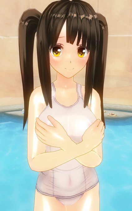 【MOD配布:カスタムメイド3D2】
スク水透けさせて光沢付けました。
欲しい方は下のリンクからダウンロードしてください。
https://t.co/GnHlncv1Gj

#カスタムメイド3D2 #CM3D2 