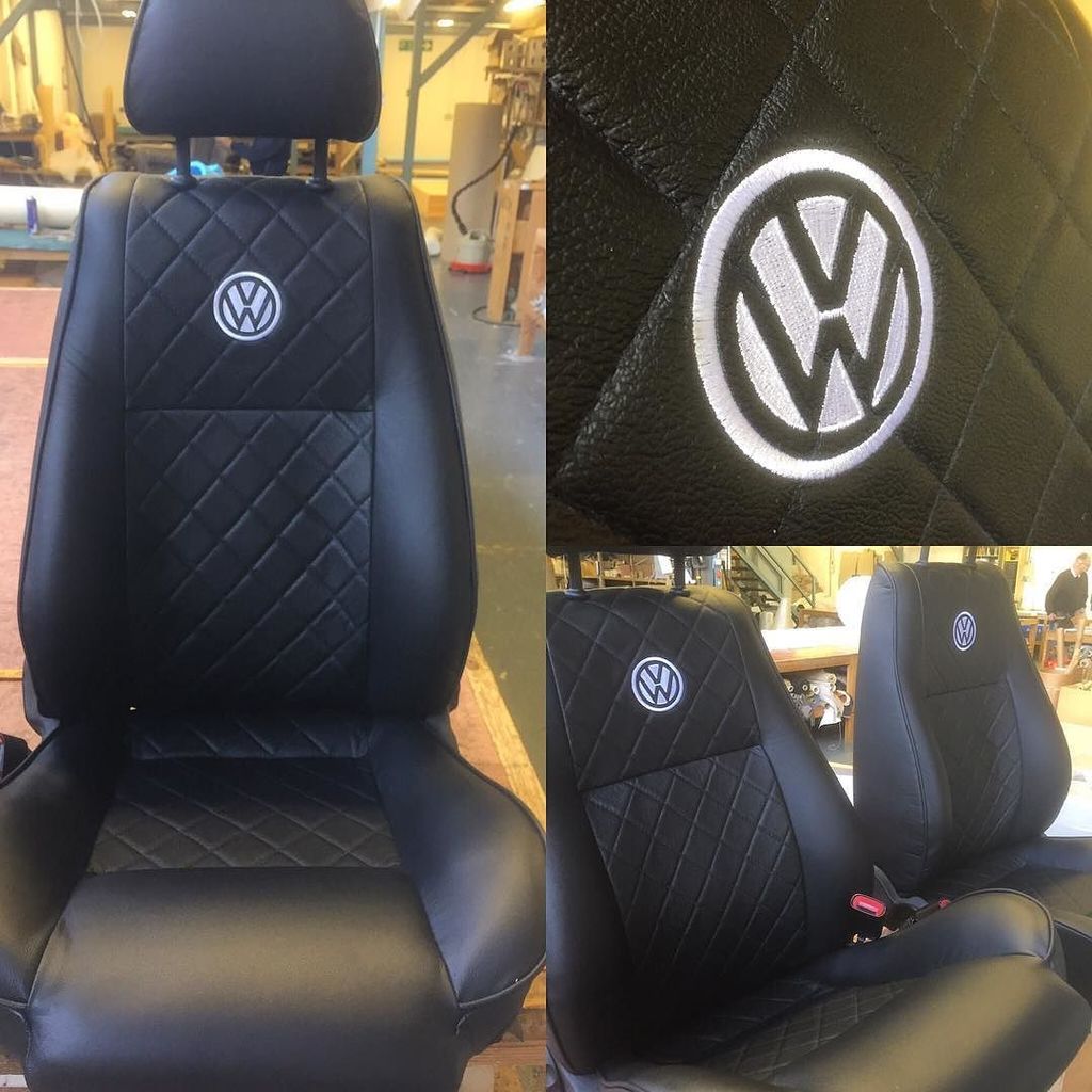 Couple of captains seats for #vwt4 #vwtransporter #vwcamper #eurovan by mjmupholstery