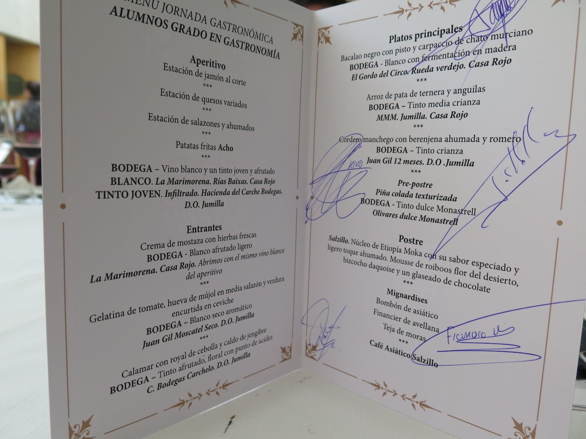 cctmurcia's tweet photo. Menú e imágenes de los alumnos de cocina y sala que ayer participaron en #cocinandoentreestrellas https://t.co/FSLLTvb7n2