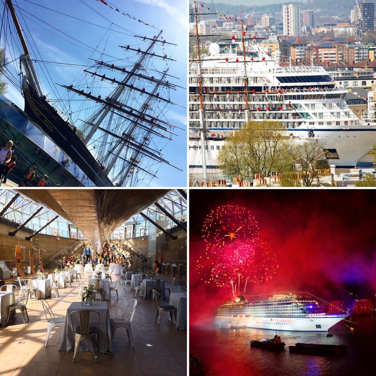 CuttySark's tweet photo. #tbt to the launch of #VikingSea #manningthemast to #cheership The ship was christened w @HandJEvents #AfternoonTea https://t.co/oe43DZptUq