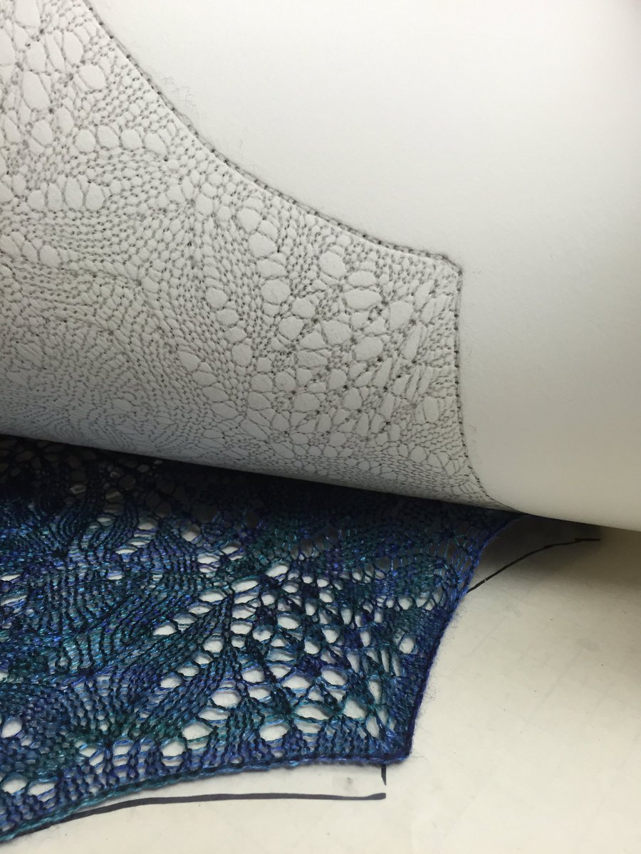 My #knit relief #print Shawl #1 is among the works  <a href="/SchweinfurthArt/">schweinfurth.art</a> <a href="/Surface_Design/">SurfaceDesign.Org</a>, opening Friday, June 3rd.