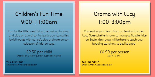 SwimInTenterden's tweet photo. Today: Come along for Children's Fun Time and Drama with Lucy Workshop! Call 01580 765987 for more info. #TLCFun https://t.co/v2lMU3zDRO