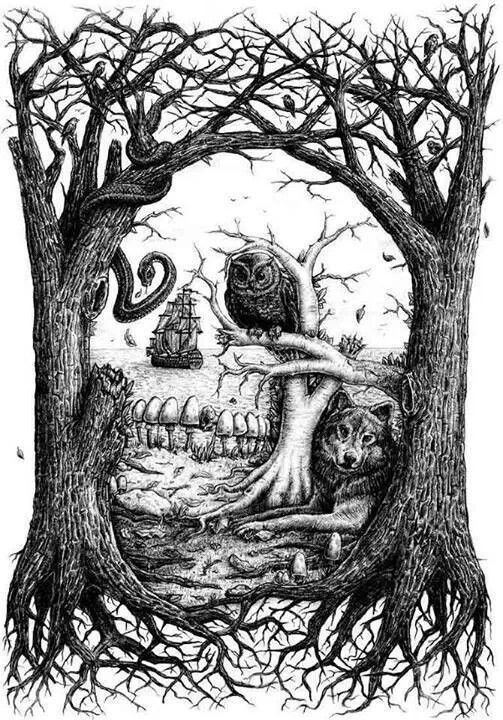 Art by Jamie Browne.
cargocollective.com/jamiebrowne/fi…
#skull #skulls #art #illusion