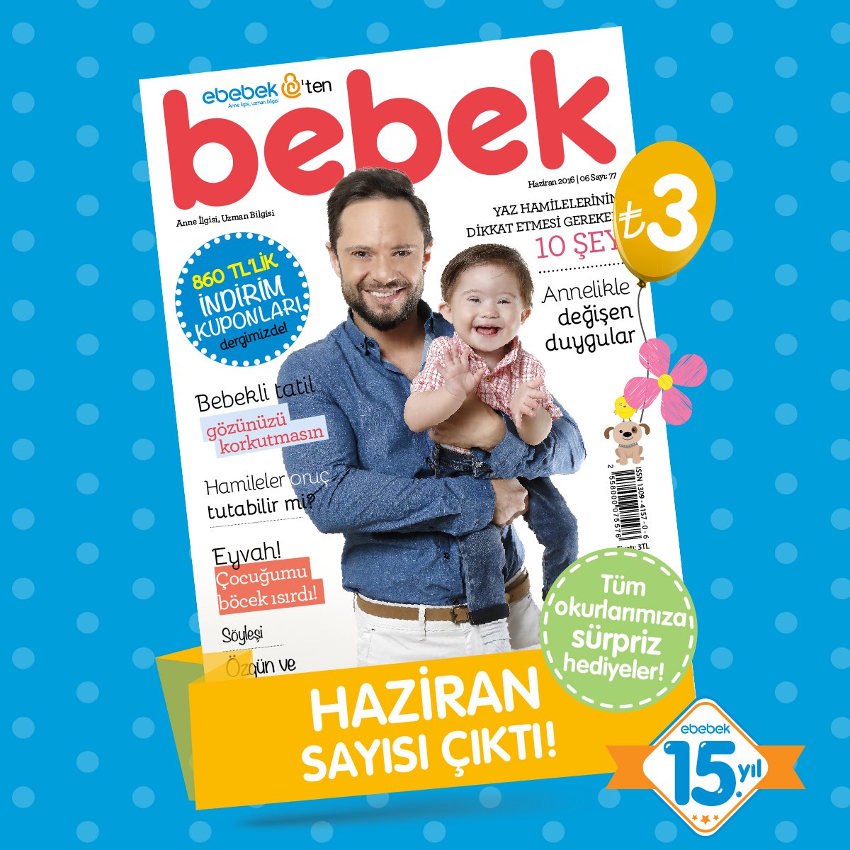 bebekcom's tweet photo. ebebek'ten Bebek dergisi Haziran sayısı çıktı! https://t.co/VTgnDdBAtj