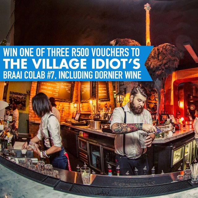 capetownmag's tweet photo. Retweet and WIN a R500 voucher to #BraaiColab7 with @VillageIdiotCT plus Dornier wine. https://t.co/O92HaZkIn7