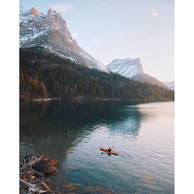 A quiet moment in St. Mary Lake in Glacier Park, Montana | Photo by <a href="/alexstrohl/">Alex Strohl</a>... 
bit.ly/1P3DzRU