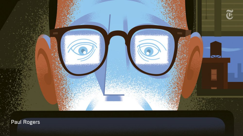 nytimes's tweet image. Computer vision syndrome affects millions nyti.ms/1UcxOD7
