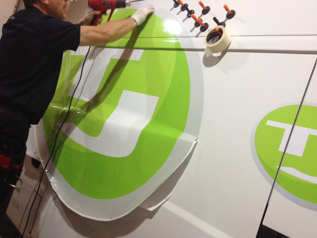 EliteSigns's tweet photo. Ooh it's a hive of activity here this morning. The #vehiclegraphics team are busy on another #TJMorgan #fleetvan https://t.co/Kck1bNrp9O