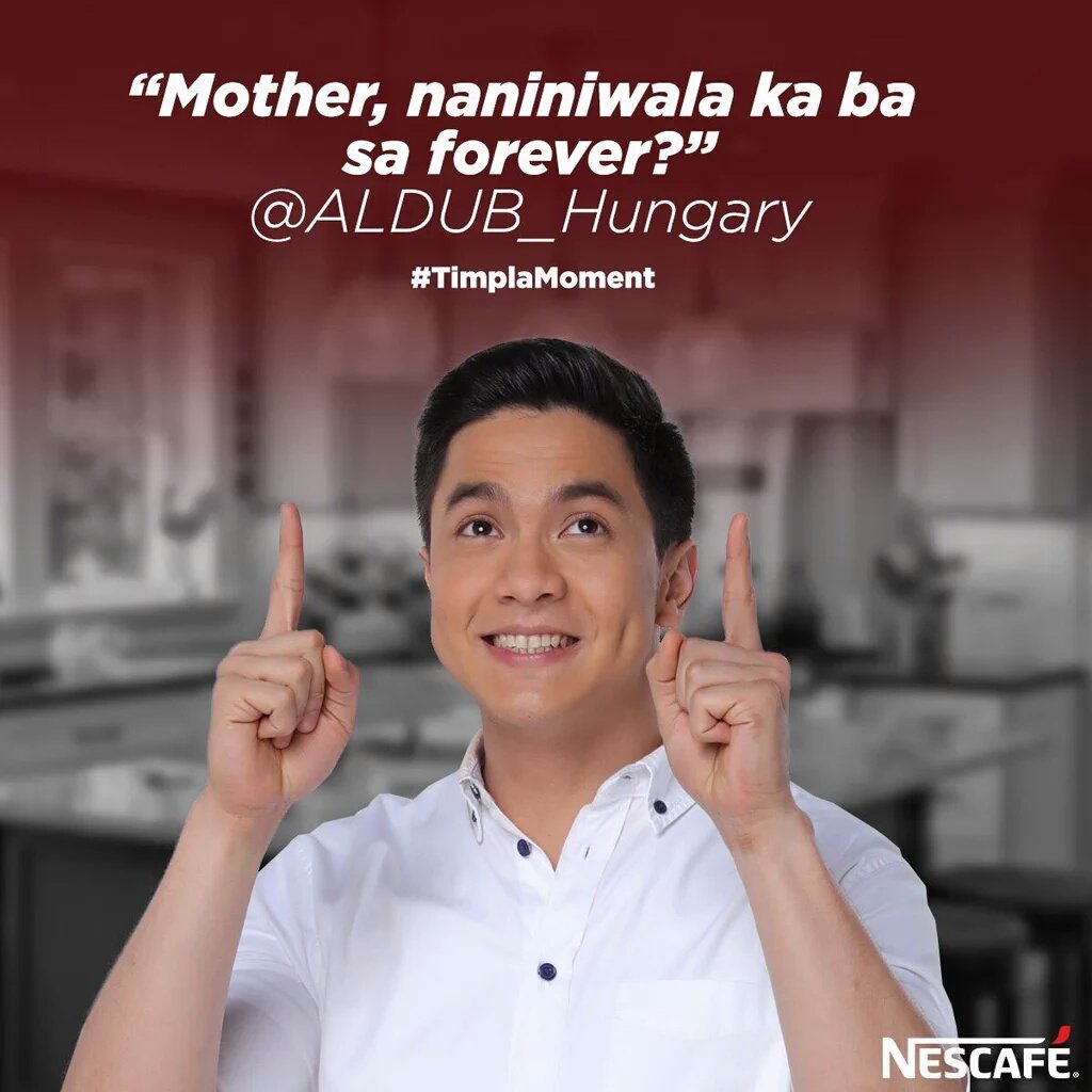 zeneeburton's tweet photo. ALDEN AND MAINE FOR
@NescafePH @mainedcm @aldenrichards02 @EatBulaga @R_FAULKERSoN
#TimplaMoment?
#ALDUBBackAtOne https://t.co/6fZzYjVX7E