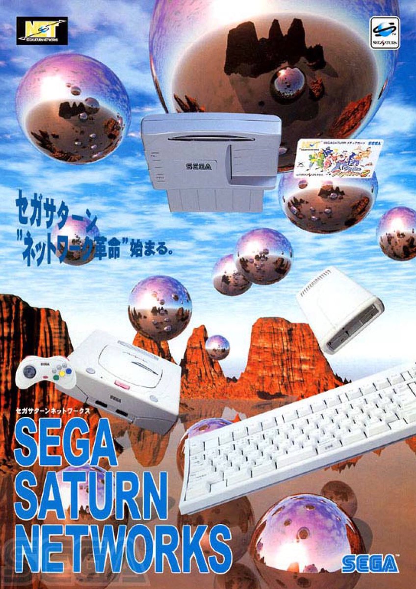 Sega Saturn Modem / Print ad / Sega / 1996