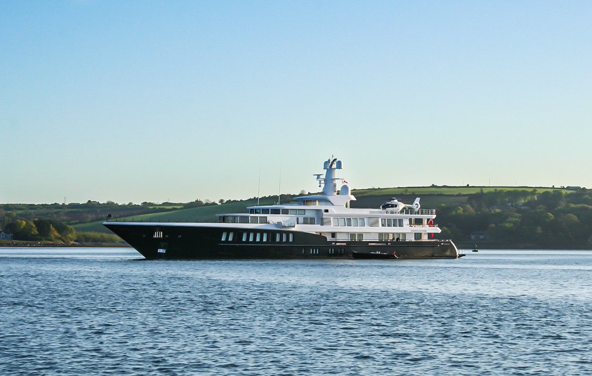 sytreports's tweet image. The cool 81m #superyacht Air off Cork, Ireland as our Photo of the Day. Photo taken by John McDonald.