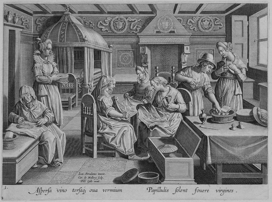 Museo_Setificio's tweet photo. #Mercoledì nella storia. #Incisione di Giovanni Stradanus sulla Bachicoltura. Notate niente di strano? @apmusei https://t.co/5NtDPdePrU