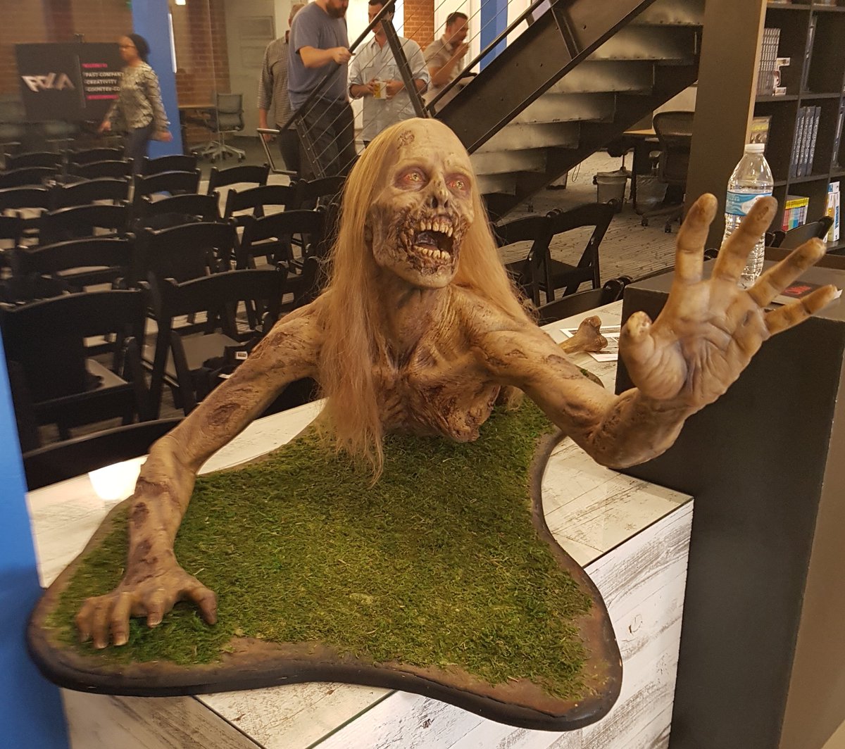 AV24_7's tweet photo. @LibbieRay11 visited @Skybound, the home and creators of @TheWalkingDead at @FastCompany's #FCLA16 event! #AV247 https://t.co/ZEKdT1EJjx