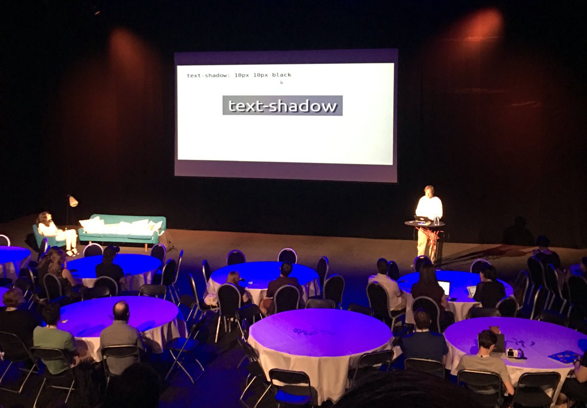 auchenberg's tweet image. &quot;I&apos;m very proud of text-shadow. People used to use Photoshop for that!&quot; — @wiumlie #cssconfno