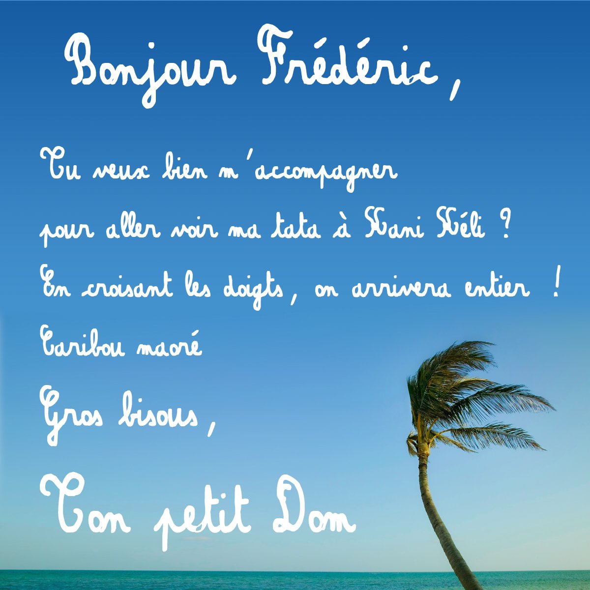 TONPETITDOM's tweet photo. @Prefet976 nous vous souhaitons toute la liberté et le courage dans la prise en compte de vos missions #SaveMayotte https://t.co/9wI4Oav9An