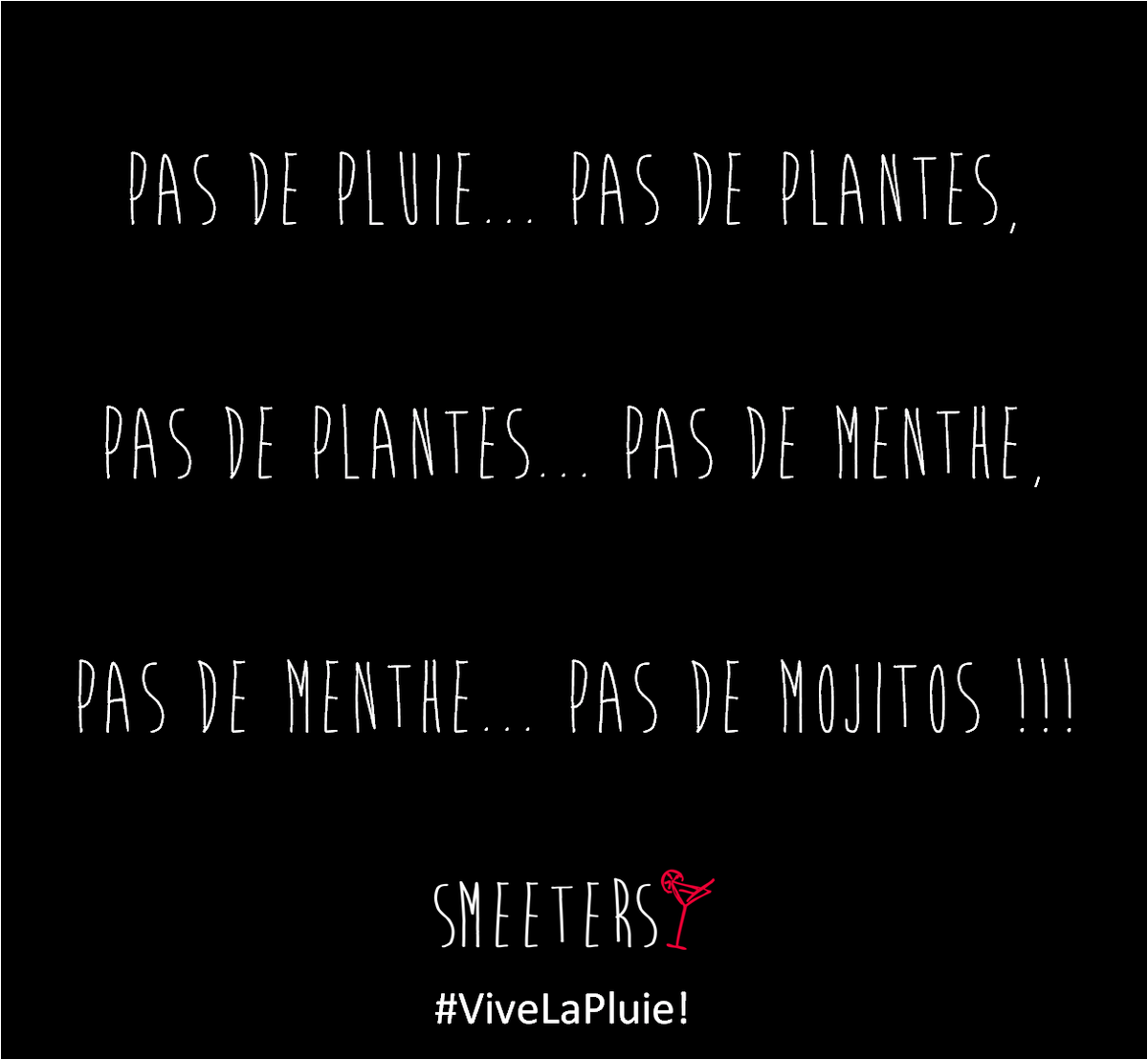 SmeetersFr's tweet photo. Psychologie positive ;)

#smeeters #cocktail #pluie #bonheur https://t.co/iZdO8jLo8z