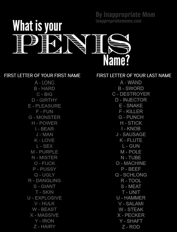 Different Names For Penis 111