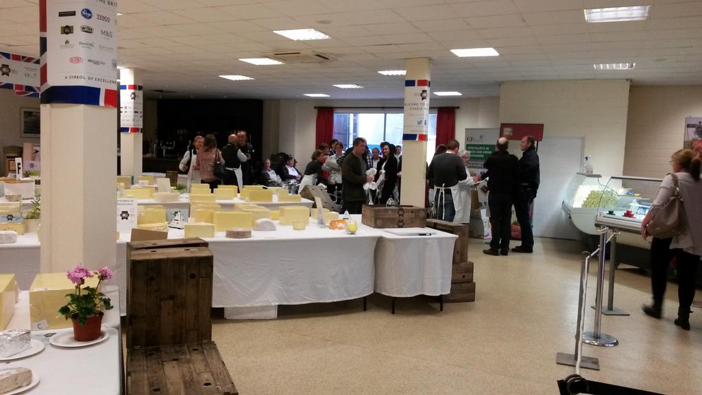 khgroves1956's tweet photo. The judges pre gathering @BathandWest for the British Cheese Awards https://t.co/yUD9PTSu4h