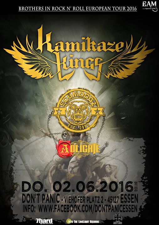 GrooveFairy's tweet photo. TOMORROW in #ESSEN @ #DontPanic(ex.#PanicRoom)! Rock'n'Roll is not only for weekends ;) Get grooved by #ADLIGATE \m/ https://t.co/HvdgEkbzfy
