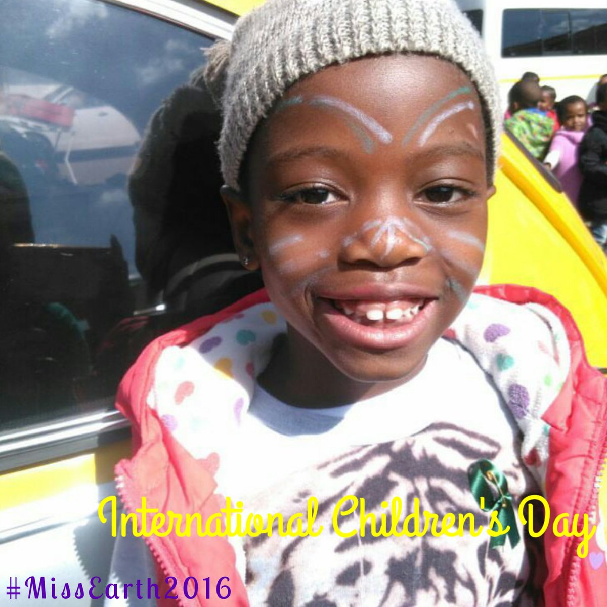 missearth_sa's tweet photo. Today we celebrate and honour our amazing children! Happy #InternationalChildrensDay! #MissEarth2016 #GreeningMinds https://t.co/zjkur3H2Uo