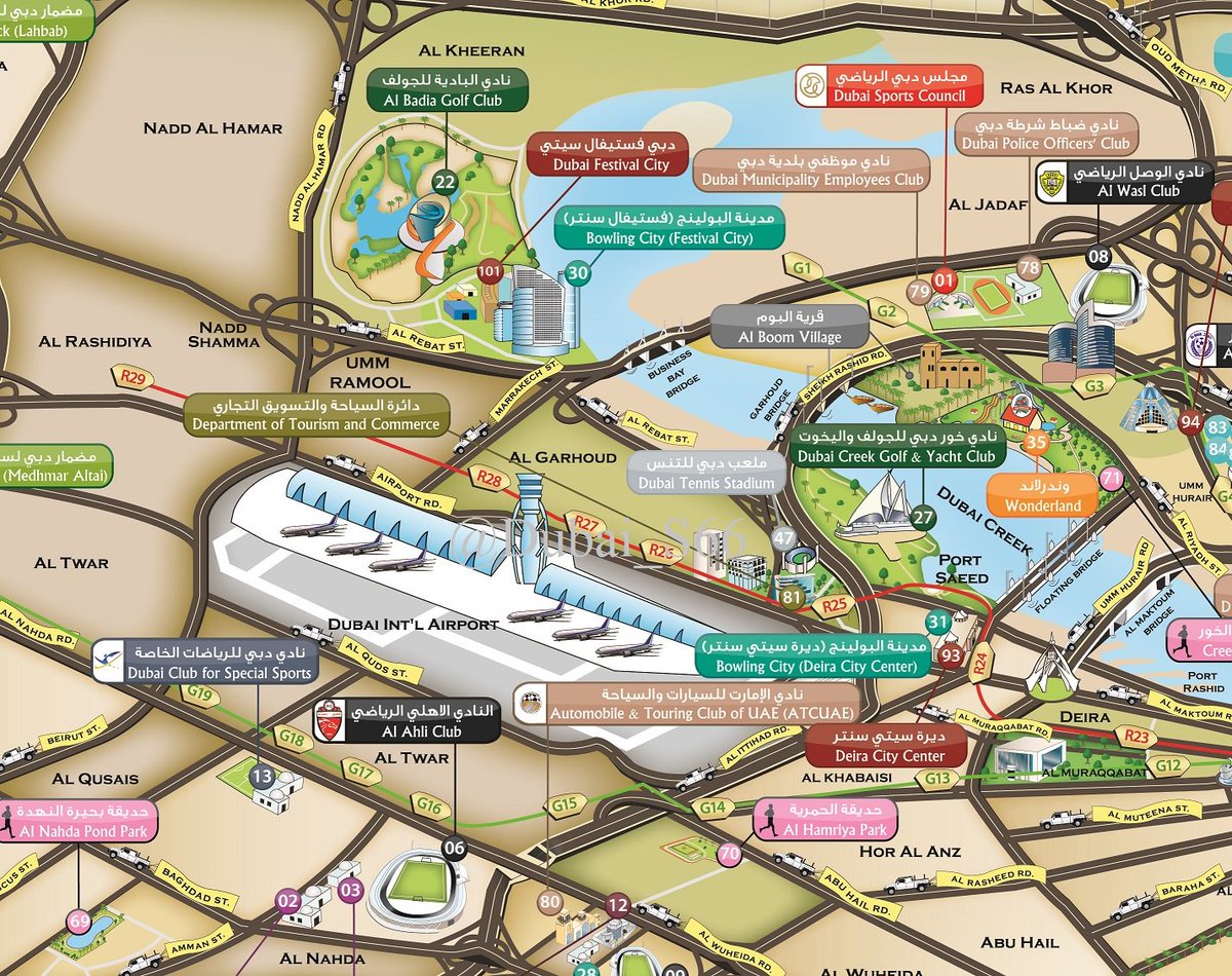 Dubai أسرار دبي Pa Twitter خرائط توضح مواقع بعض الأماكن السياحية في دبي أين تذهب في دبي