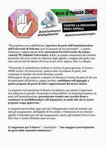 ASUunipa's tweet photo. Comunicato a seguito del SIT IN. 

@unipait #UniPa https://t.co/7tvgqaKQBY
