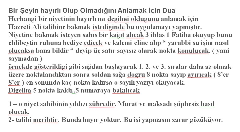 9)
BİR İŞİN HAYIRLI OLUP OLMADIĞI HAKKINDA: