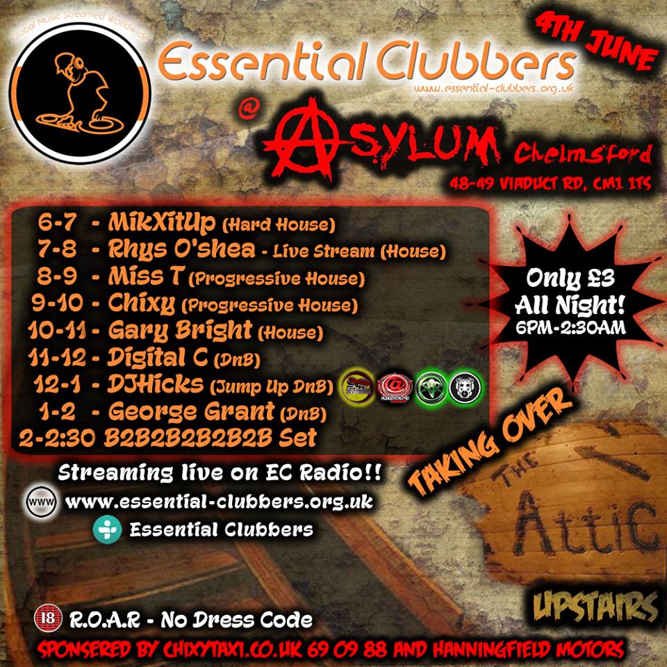 EC_Radio2015's tweet photo. SPREAD THE WORD PPL PROMISES TO BE AN AWESOME NIGHT!!!
https://t.co/D36XUSrqfD
#ECEvents #THEASYLUM #ECRadio https://t.co/EW3ibbLp9J
