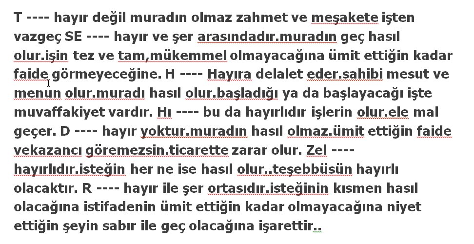13)
BİR İŞİN HAYIRLI OLUP OLMADIĞI HAKKINDA: