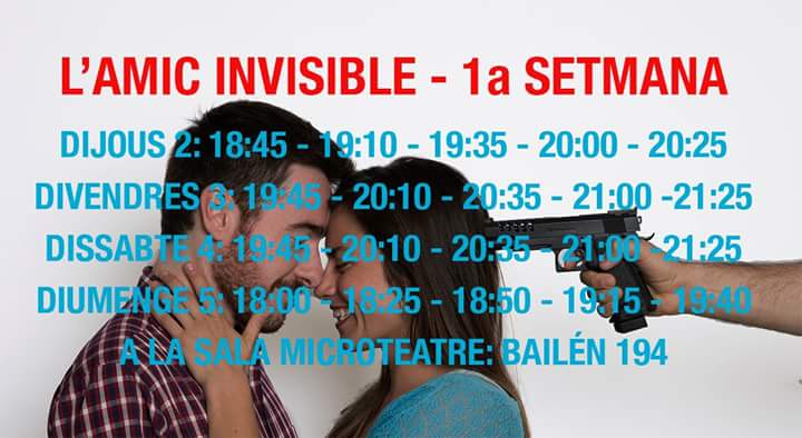castellvifarell's tweet photo. Demà estrenem #LamicInvisible a @microteatrobcn. "Qui té un amic té un tresor, diuen." Fins el 26 de juny. Vindreu? https://t.co/WtxhUvAyNc
