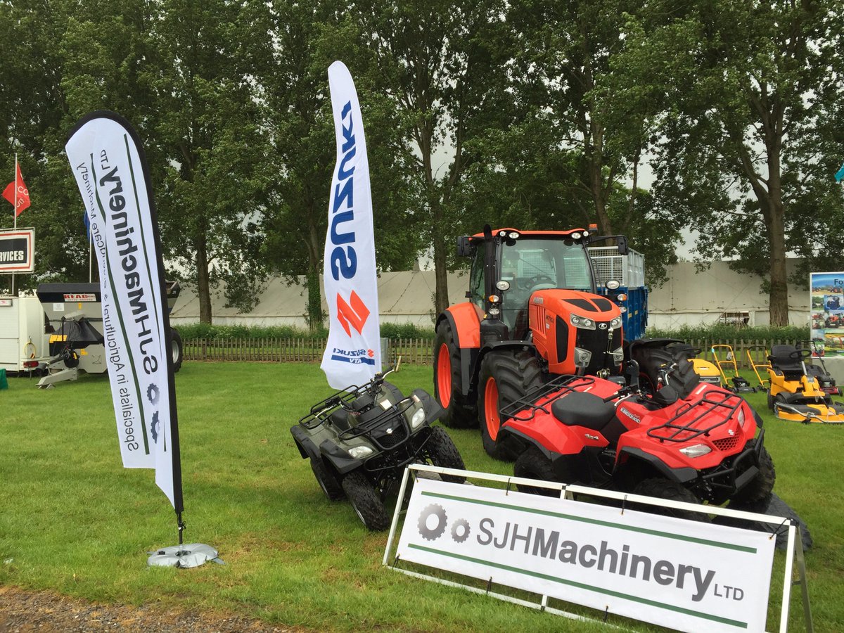 SuzukiATVsUK's tweet photo. We're at @BathandWest today with Suzuki dealers Buglers and @SJHMachinery. Pop by to say hello! https://t.co/gJDLFYYzlf