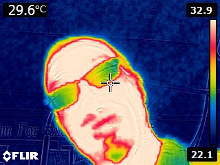 BeeslackScience's tweet photo. S1 Scientists investigating infrared...Mr J looks rather funky! #sciencerocks #activelearning https://t.co/WknHznhFih