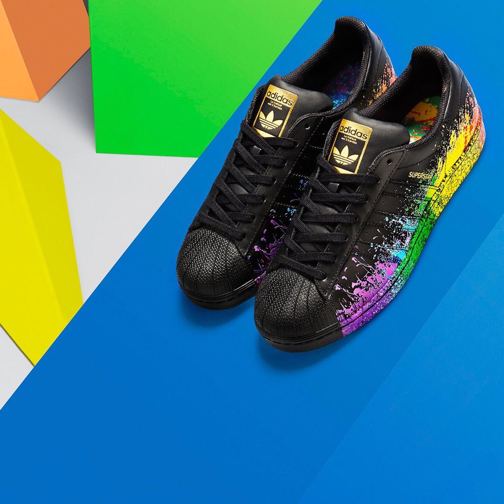 We love <a href="/adidasoriginals/">adidas Originals</a>' 2016 Pride Pack. Thank you so much for supporting our work, and LGBT equality! ❤️💛💚💙💜