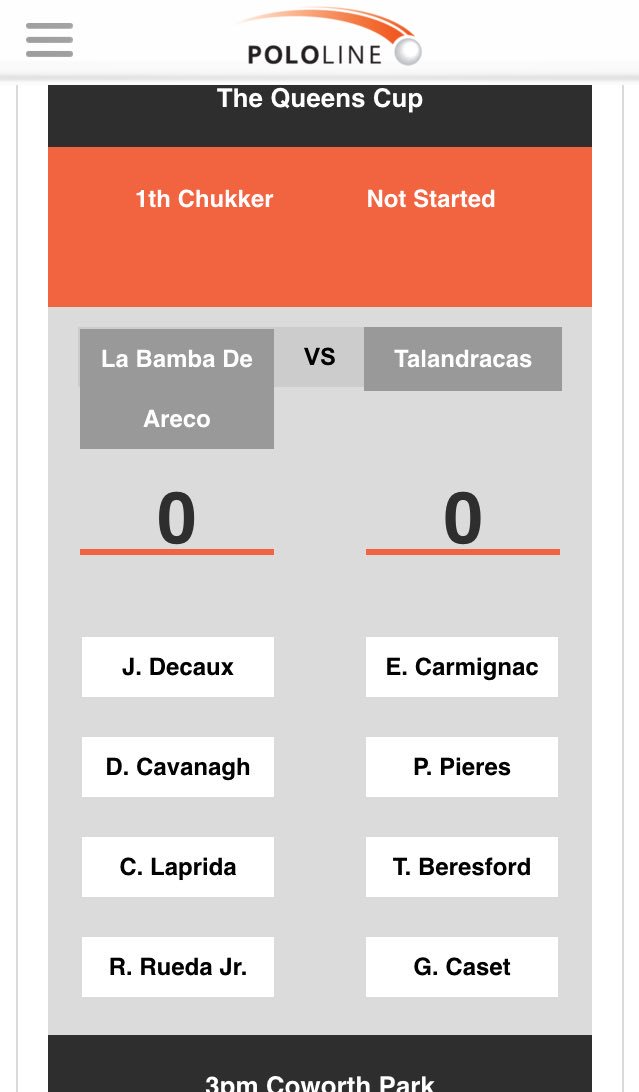 Pololine's tweet photo. #queenscup2016 knockout phase
#bbears
11am HB v Valiente
#Coworth
1pm Apes Hill v Sifani
3pm Talandracas v La Bamba https://t.co/AVySfhQiUT