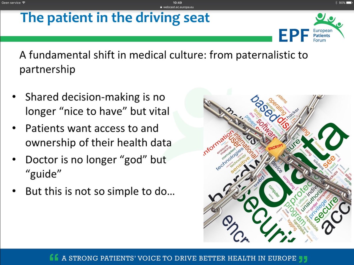 keesvanbochove's tweet photo. @basbloem 'From God to Guide' has made it into European healthcare innovation discours @eupatientsforum #PerMed2016 https://t.co/jHdZmVLMKf