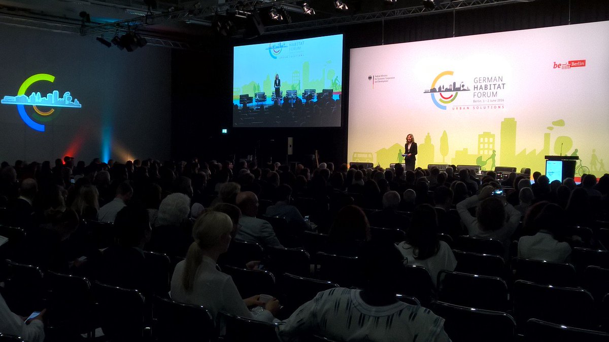 In #Berlin, the <a href="/BMZ_Bund/">Bundesentwicklungsministerium</a> #German #Habitat Forum has started at #MetSol!
#GHF #HabitatIII