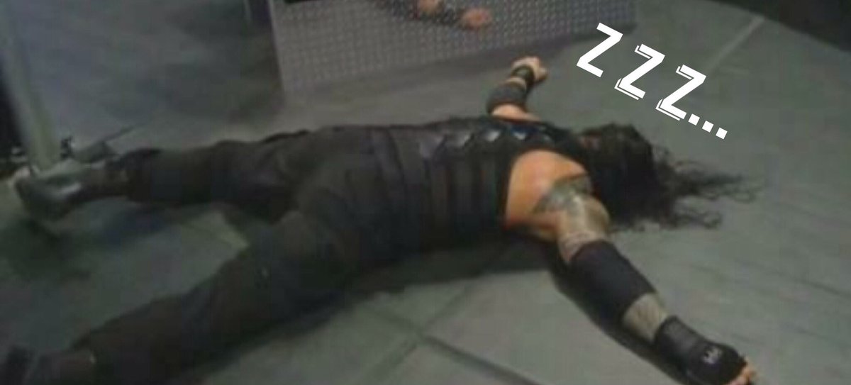 HypaGemie's tweet photo. Meh... Back to sleep #RomanReigns #RomanEmpire https://t.co/scUH16w3OK