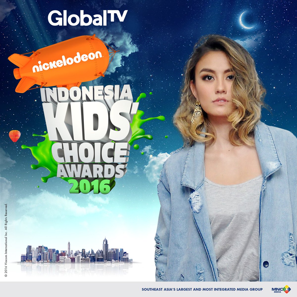 OfficialGTVID's tweet photo. Hari ini @agnezmo akan perform di pesta #SlimeTime #IKCA2016 ! Stay on @Globaltvseru jam 6 sore!cc @AgnezmoHugeFans https://t.co/lpWYN1yc68