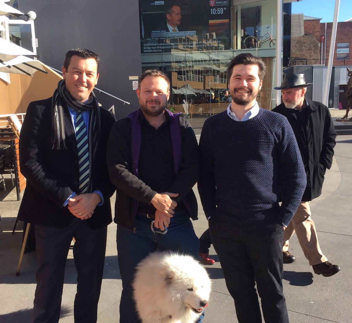 adampoulton's tweet image. Productive day in #Hobart today with @XertroV. #politicaldiscussions @AustChoice #ausvotes  @voteflux