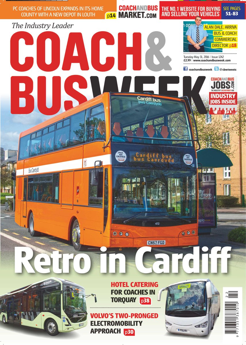 CBWtweets's tweet photo. In this issue, CBW reports on @Cardiffbus marking its 30th anniversary with striking livery #pickanorange https://t.co/wmPbdINgy3